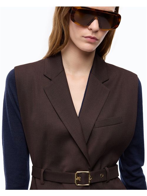 Giacca gilet aperta ai lati con cintura PINKO | 107727A3MS/M04
